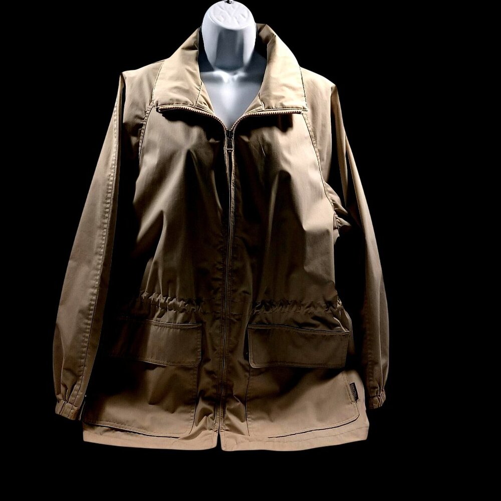 Pacific Trail Outdoor Wear Lightweight Utility Cabincore Chore Coat Tan Womens L